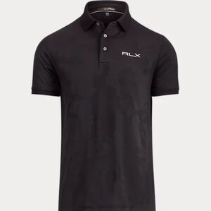 🔥 Steal Alert: RLX Ralph Lauren Black Women Performance Golf Polo Shirt (L)